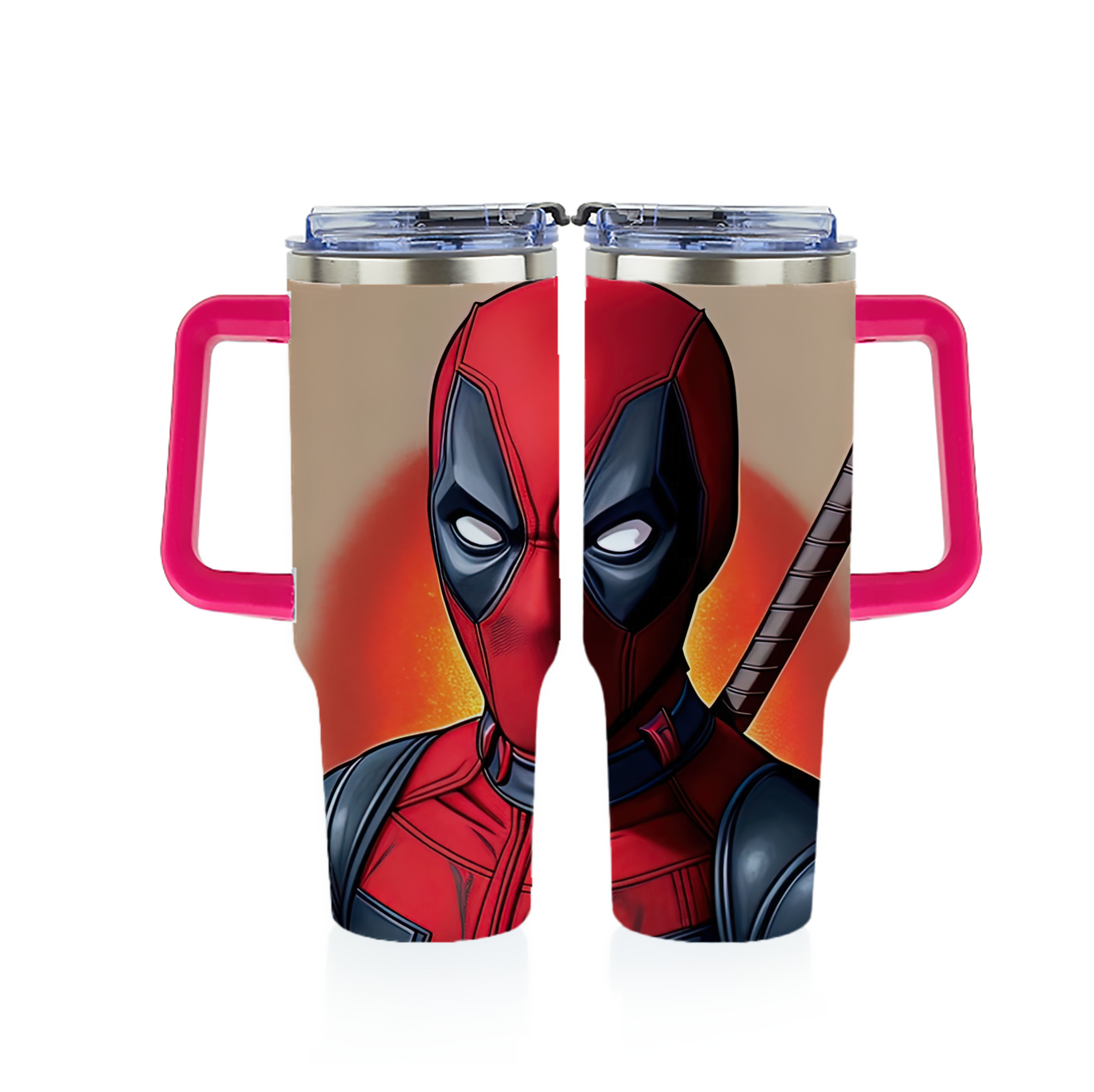 （画像用） Deadpool デッドプール 1200ｍLフルプリント車用タンブラー